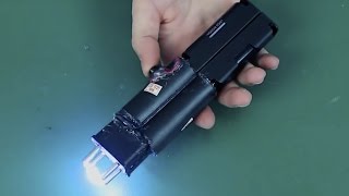 Como Fazer Mini Arma de Choque 800 Mil Volts [upl. by Tedric]