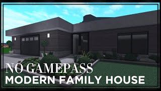 Modern NO GAMEPASS Family House Final Part  Bloxburg Speedbuild [upl. by Ibrik126]