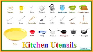 Kitchen Utensils  Learn Names of Kitchen Tools in English [upl. by Michal745]