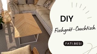 Fischgrät Couchtisch DIY  Couchtisch selber bauen  Couchtisch upcycling  Couchtisch dekorieren [upl. by Yaj325]