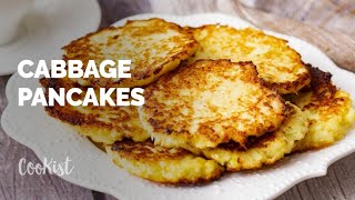 Cabbage pancakes youll only need two main ingredients [upl. by Negiam163]