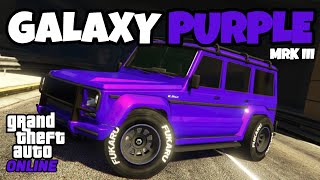 quotGALAXY PURPLE MRK IIIquot Modded CREW Color HEX CODE  GTA ONLINE [upl. by Millian901]