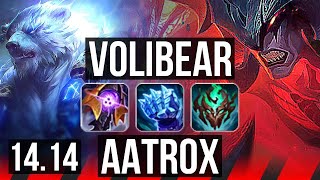 VOLIBEAR vs AATROX TOP  Rank 6 Voli 639  JP Grandmaster  1414 [upl. by Aubrette808]