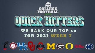 Week 7 Top 10 Rankings  College Football  No More Alabama at 1 [upl. by Naiditch114]