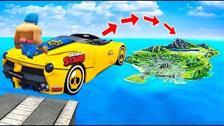 BRAWL STARS AUTO springt über die GANZE KARTE in GTA 5 [upl. by Annohsal]