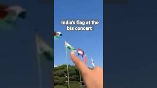 Indias Flag at the BTS concert poohinkorea bts btsarmy blackpink shorts [upl. by Collar981]