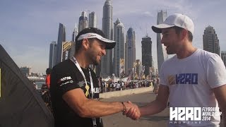 X Dubai Flyboard World Cup  Franky Zapata Interview [upl. by Colier779]