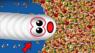 WormsZoneio Biggest Slither Snake 1000000 Score World Record Top 01 Epic Worms Zoneio Gameplay [upl. by Yhtuv]