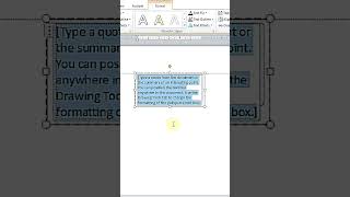 Membuat text box di Microsoft word 2010 [upl. by Neerak]