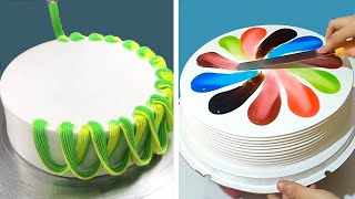 Best Buttercream Cake Decorating Ideas for Birthday  Most Satisfying Buttercream Cake Recipes [upl. by Kellina]