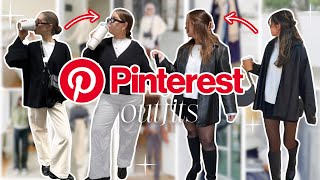 recreating trendy PINTEREST outfits but plus size [upl. by Yborian]