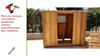 Construir caseta de madera con palets [upl. by Vaclava]