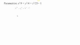 ParametrizationsPart 5ellipsoids [upl. by Krilov105]