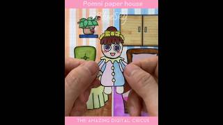 Pomni paper house🎪THE AMAZING DIGITAL CIRCUS ❤️Quiet Bookdoll house 종이놀이 craft paperdiy asmr [upl. by Eilime64]