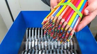 SHREDDING 100 PENCILS AMAZING VIDEO [upl. by Odine364]