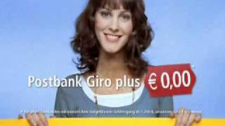 Postbank Werbung quotkeine versteckten Kostenquot [upl. by Yrahca]