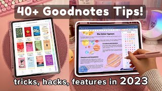 40 Goodnotes Tips you NEED to know ✏️ iPad  Apple Pencil [upl. by Codee]