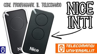 Come programmare un telecomando NICE INTI [upl. by Vod]