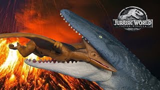 MOSASAURUS  JUGUETES DE DINOSAURIOS PARA NIÑOS DE JURASSIC WORLD FALLEN KINGDOM [upl. by Enelyak]