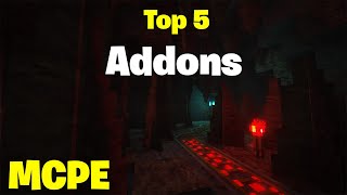 Top 5 Addons for MCPE 120 [upl. by Avin304]