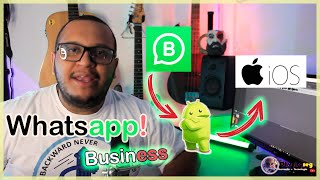 COMO MIGREI O WHATSAPP BUSINESS   ANDROID PARA IOS  “sem software pago”  salvou tudo [upl. by Keligot]