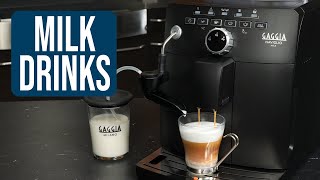 Gaggia Naviglio Milk How to Make Milk Drinks [upl. by Ivzt]