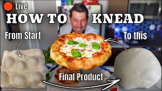 HOW TO PROPERLY KNEAD PIZZA DOUGH The secret you need to know [upl. by Salomone]