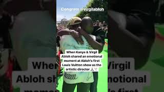 Virgil Abloh And Kanye West Share An Emotional Moment [upl. by Tohcnarf]