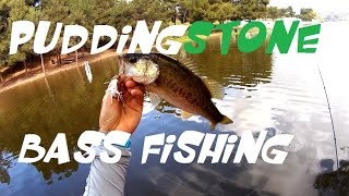 Fishing at Puddingstone Lake in California for Bass [upl. by Shyamal174]