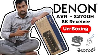 Denon AVR X2700H  Affordable 8K AVR Unboxing In India 2021  1st in India  Telugu [upl. by Silverstein]