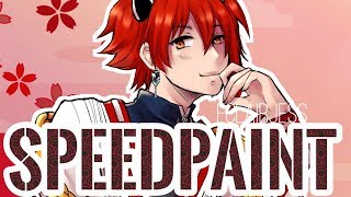 Oni Riku  IDOLiSH7 Speedpaint [upl. by Erdeid]