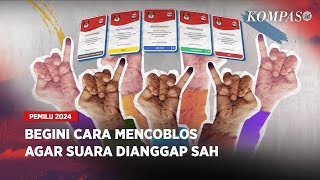 Yuk Pahami Tata Cara Mencoblos Surat Suara Pemilu 2024 [upl. by Airitac157]