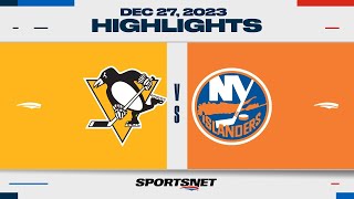 NHL Highlights  Penguins vs Islanders  December 27 2023 [upl. by Assereht]