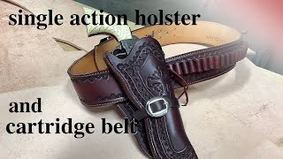 oxblood cartridge belt and holster [upl. by Nnylakcaj]