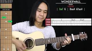 Wonderwall Guitar Cover Acoustic  Oasis 🎸 Tabs  Chords [upl. by Aneloaup]