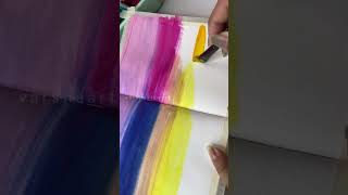 Gouache painting Sunset 🌆 or Sunrise 🌅 shorts satisfying art anime illustration [upl. by Nynnahs]