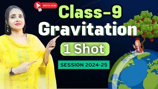 Gravitation 1 Shot  Class 9  Science  Physics Chapter  9  Adhyayann Math and Science Mania [upl. by Annmaria]