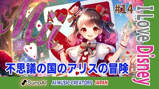 不思議の国のアリスの冒険 Disney 第14弾 SunoAI で作ってみたsunoai disney 【AIMusicクリエーターソング】 [upl. by Zertnom]