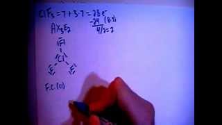 Chlorine Trifluoride ClF3 Lewis Dot Structure [upl. by Janessa888]