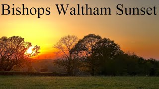 Bishops Waltham Sunset on the edge of the South Downs National Park Hampshire in England [upl. by Itch]