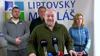 TV Liptov  Tlačová konferencia Medveď v centre mesta Liptovského Mikuláša [upl. by Jeanna]