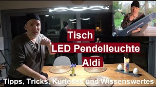 ✅LED Pendelleuchte LightZone vom ALDI Einstellbare Lichtfarbe und Höhe integrierter Dimmer im Test [upl. by Fairweather]