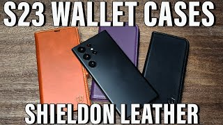 S23 Leather Wallet Cases from Shieldon [upl. by Illene782]