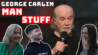 BRITISH FAMILY REACTS  George Carlin  Man Stuff [upl. by Meeharbi]