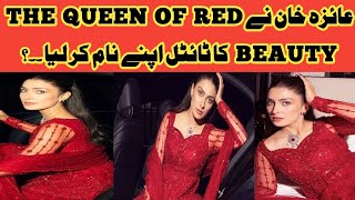 Ayeza khan KO queen of red beauty Ka title b mil Gayaayeza khan new photoshoot [upl. by Navillus612]