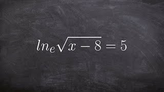 Solving logarithmic equations [upl. by Rocker]