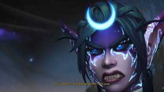 World of Warcraft Shadowlands Sylvanas VS Tyrande Cinematic [upl. by Aisyle397]