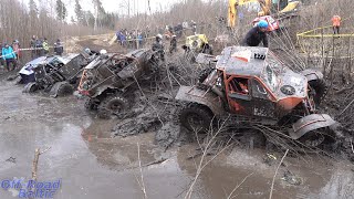 4x4 Offroad Rebuilt and selfbuilt off road Vehicles in mud race event Jaanikese 2022  ET 2 [upl. by Eirrotal]