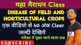 महामैराथन Class Disease Of field And Horticultural crops and their management 1 vbspu BscAg [upl. by Racklin]