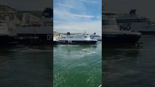 DFDS ferry leaving Dover Port towards Calais [upl. by Naivart]